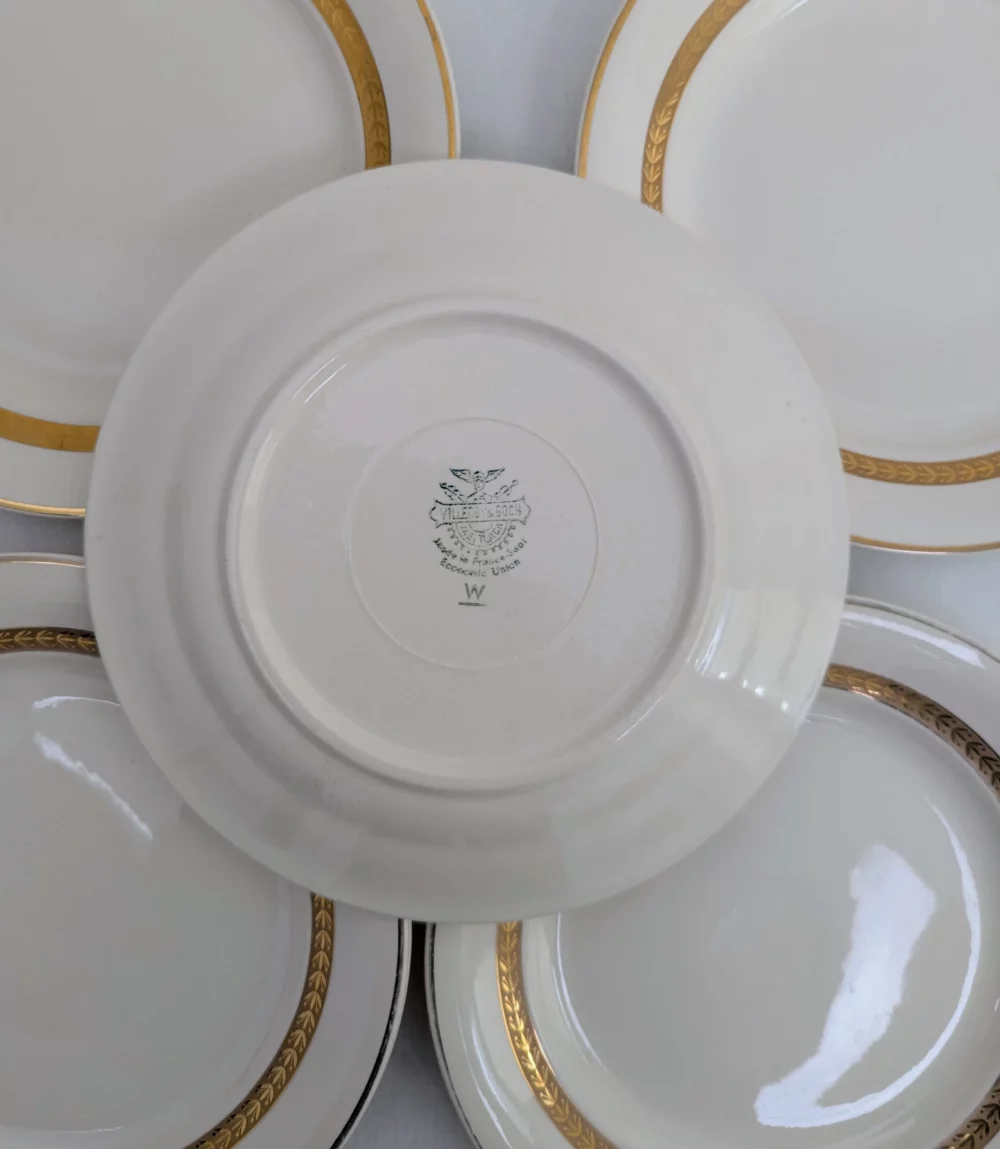 Service de 6 assiettes à dessert Villeroy & Boch modèle 7301 – Image 3