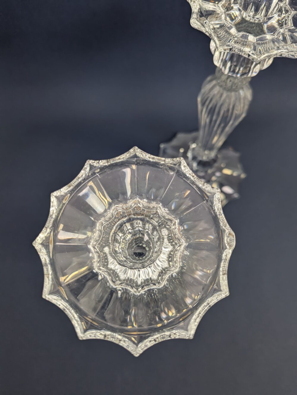 Bougeoirs flambeau Cristal de Bohème – Image 3