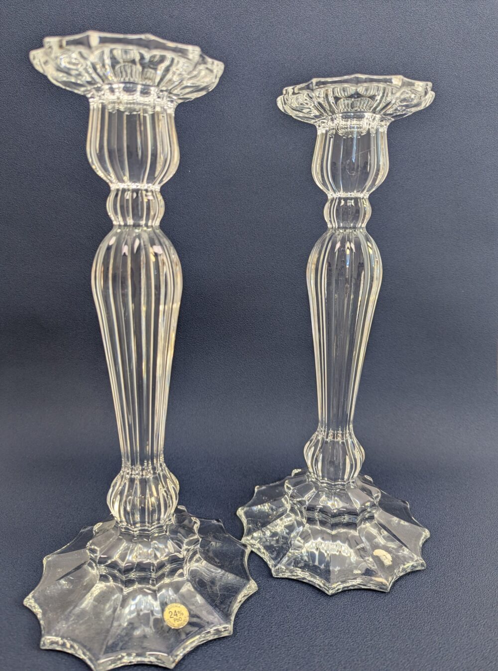 Bougeoirs flambeau Cristal de Bohème – Image 8