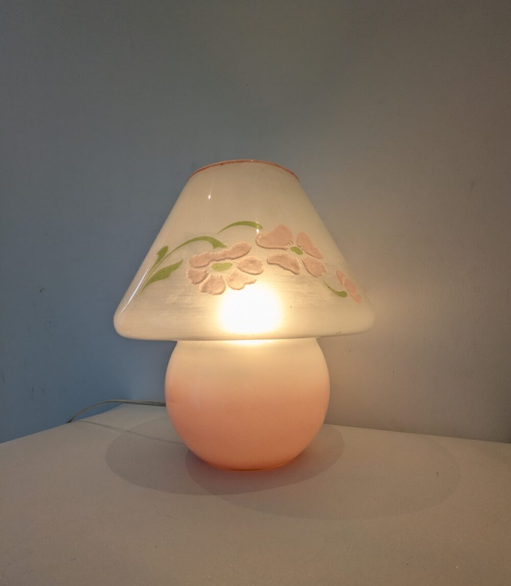 Lampe champignon en verre – Image 3