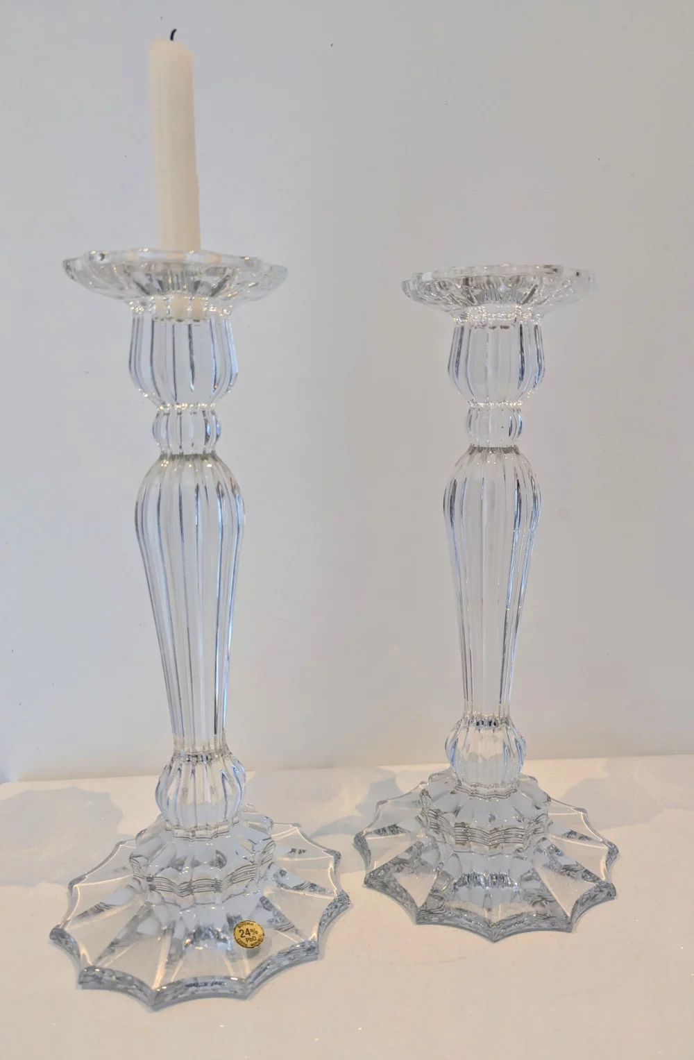 Bougeoirs flambeau Cristal de Bohème – Image 10