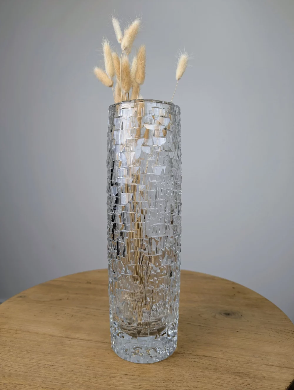 Cut crystal vase