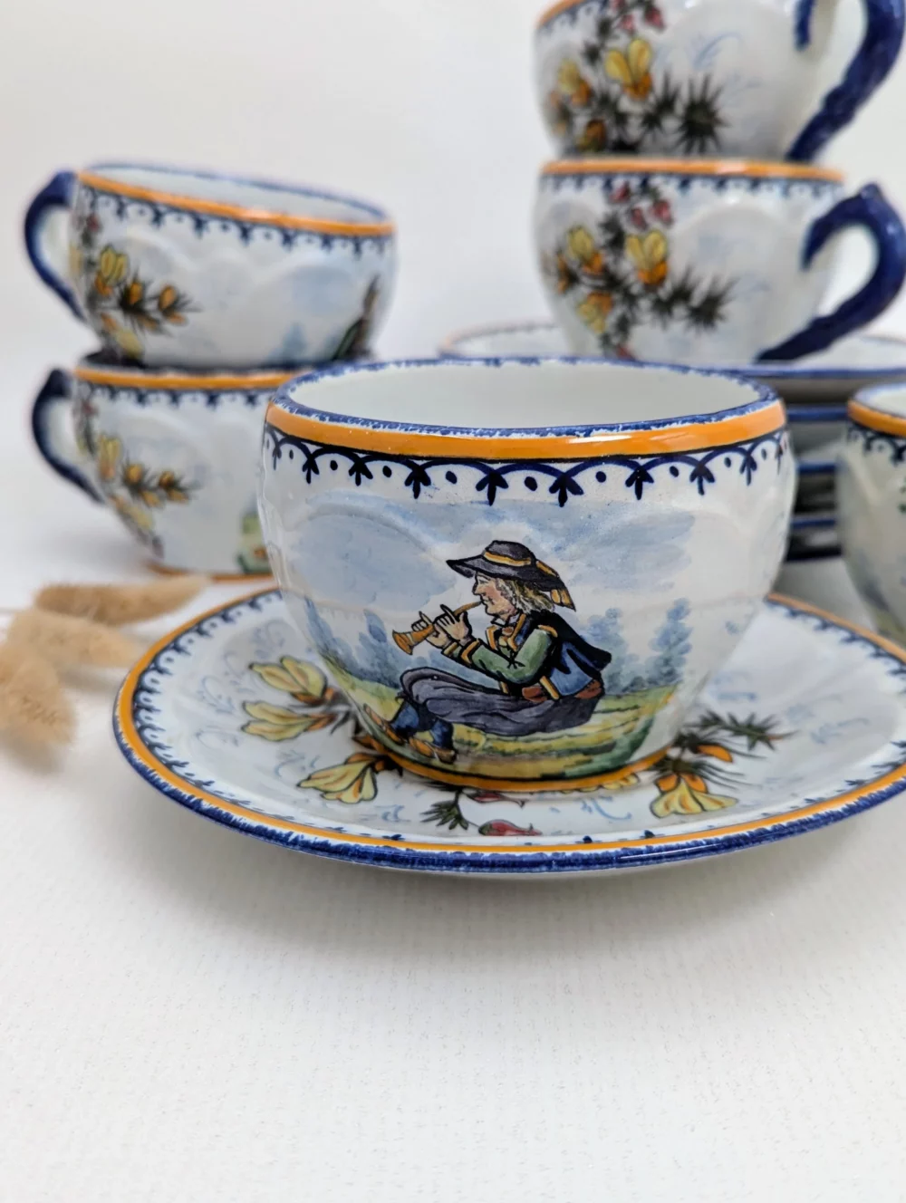 Antique Henriot Quimper coffee set - Image 2