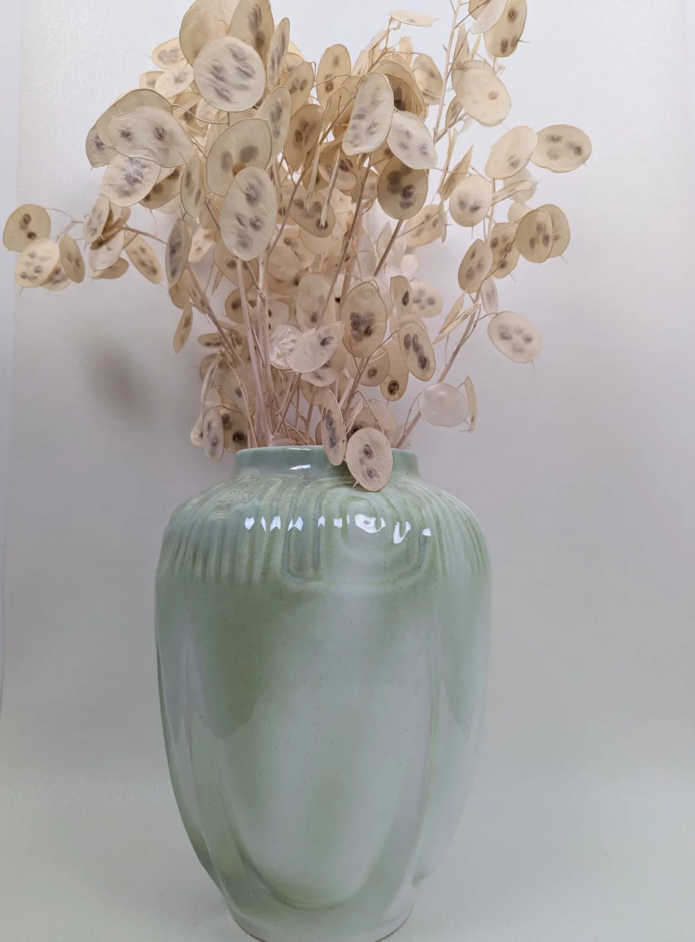 Art Nouveau barbotine vase