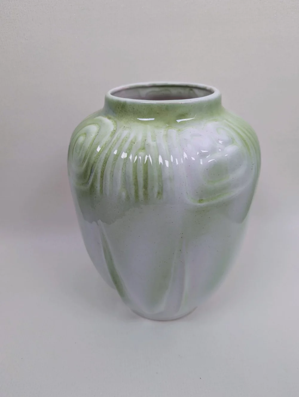 Art Nouveau barbotine vase - Image 2