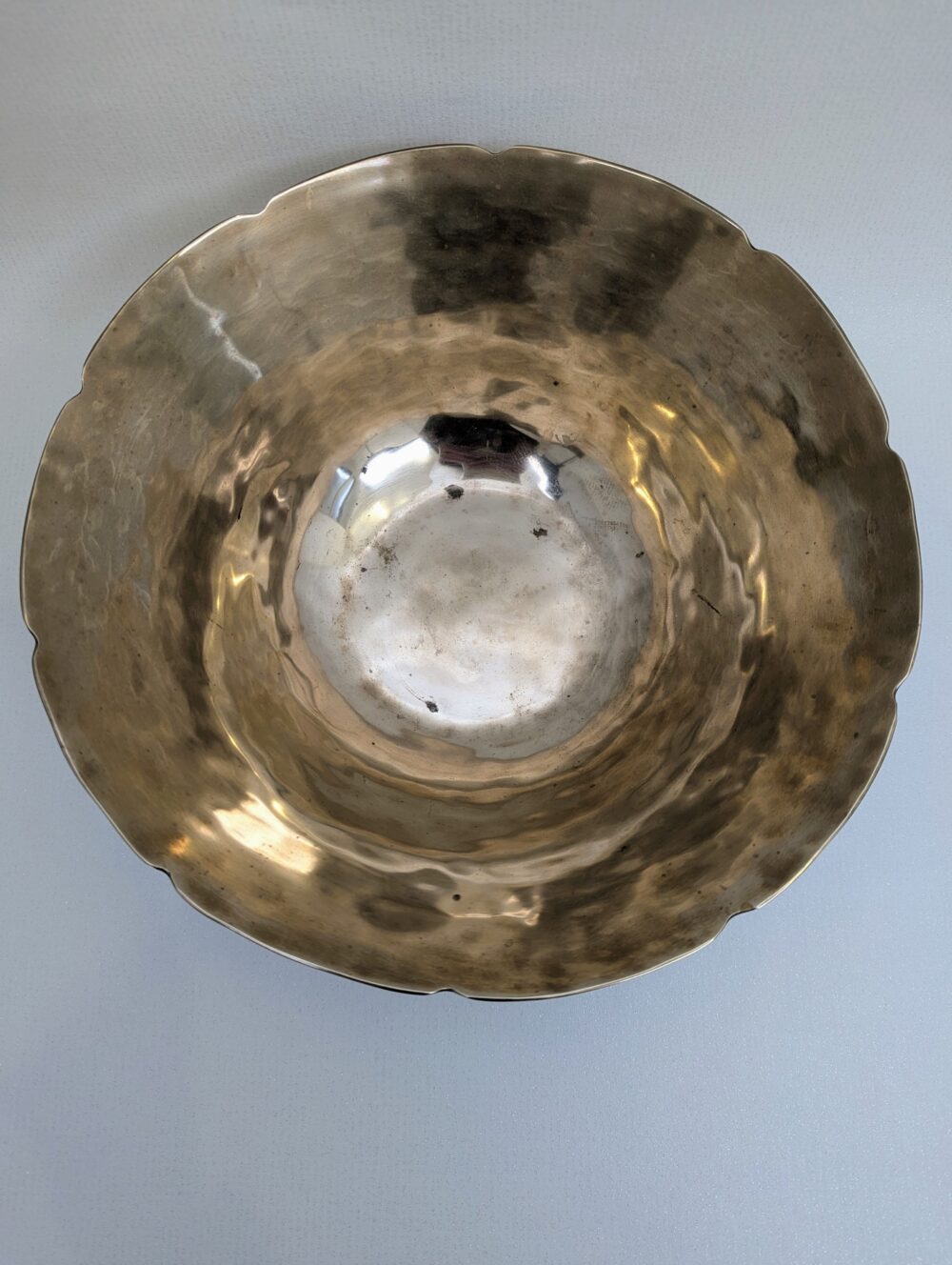 Large brass salad bowl - Image 5